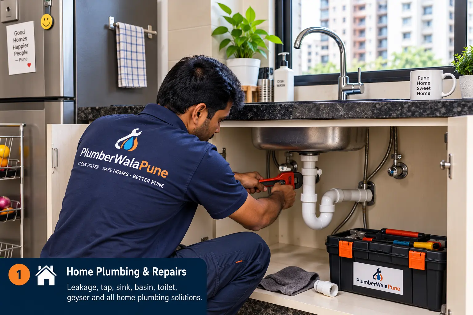 Home Plumbing & Repairs service visual in Pune